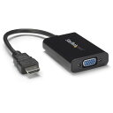 StarTech.com HDMI - VGA変換アダプタ/コンバータ(オーディオ対応) HDMI-アナログRGB変換コネクタ 1920x1080 HD2VGAA2(2)