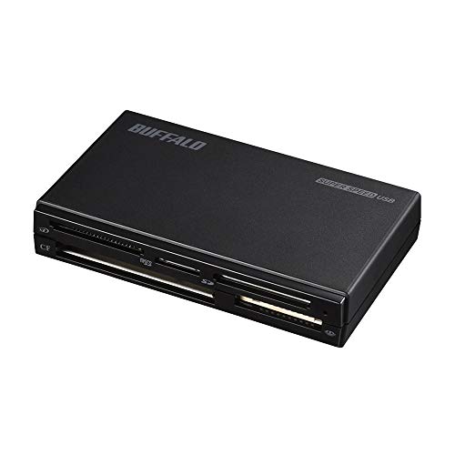 バッファロー BUFFALO USB3.0 マルチカードリーダー ハイエンドモデル ブラック BSCR508U3BK