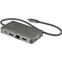 StarTech.com USB Type-Cマルチ変換アダプター/USB-C - 4K30Hz HDMI または 1080p VGA/100W Power Deliveryパススルー対応/5Gbps USBポート x3/ギガビット有線LAN/USB-C マルチハブ DKT30CHVPD2 ブラック、グレー(2)