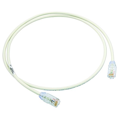 パンドウイットコーポレーション LANケーブル Cat6A 超極細 プロ仕様 1m オフホワイト UTP28X1M