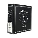 1 (One) Black Binder BCW 7.6cm D Ring MLB Baseball Trading Cards Collection Album