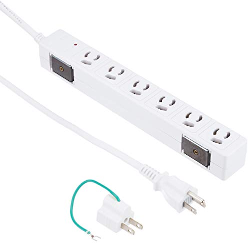 *3ピン6個口の電源タップ*プラグ仕様:3ピン(3ピン*2ピン変換アダプター付)*口数:6個口*スイッチ:なし*外形寸法(幅*高さ*奥行):260*35*35mm*質量:約940g*パッケージ寸法(幅*高さ*奥行):170*359*40mm*パッケージ質量:約960g*ケーブル長:5m*定格容量:AC125V、15A、合計1500Wまで対応*動作環境:温度0**40*、湿度20%*80%(結露なきこと)*製品構成:本体、3ピン*2ピン変換アダプター