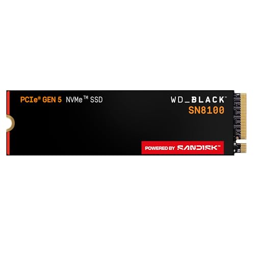 楽天BeLugastoreWD_BLACK 2TB SN8100 NVMe SSD 内蔵ソリッドステートドライブ - Gen 5 PCIe 5.0x4、M.2 2280、Seq.読み取り速度最大14,900MB/秒、AIアプリケーション、ゲーム、ビデオ編集に最適 - WDS200T1X0M