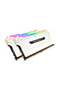 色:ホワイト サイズ:16GB(8GB×2枚) CORSAIR DDR4-3200MHz デスクトップPC用 メモリモジュール VENGEANCE RGB PR...