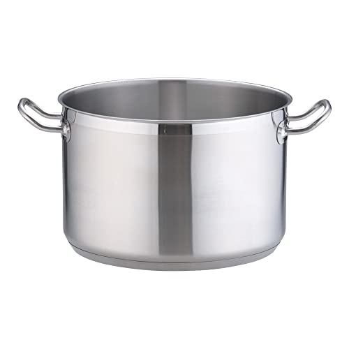 遠藤商事 業務用 TKG PRO 半寸胴鍋(蓋なし) 30cm 電磁調理器対応 ステンレススチール AHV6430