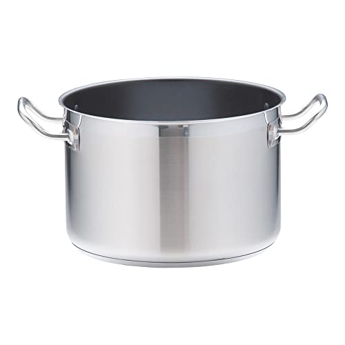 遠藤商事 業務用 TKG PRO 半寸胴鍋(蓋なし) )26cm エクスカリバー 電磁調理器対応 ステンレススチール AHV6526