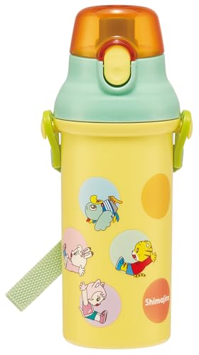 樂天商城 - スケーター(Skater) 水筒 子供用 直飲み 480ml プラスチック ワンタッチ 食洗機対応 日本製 しまじろう dots 男の子 女の子 PSB5SANAG-A