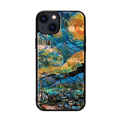 iPhone 14 Plus ケース 天然貝ケース [ Pearl 光沢 表面コーティング加工 TPUとポリカーボネートのハイ..