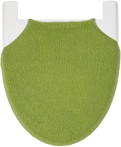 カキウチ トイレ フタカバー 洗浄・暖房型・U型・O型・兼用タイプ 幅34*奥行38*高さ2cm アースグリーン..