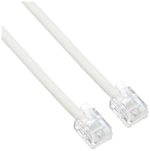 サイズ：5m エルパ (ELPA) テレホンコード 電話線 6極6芯/6極4芯/6極2芯 兼用 5m TEW-S050