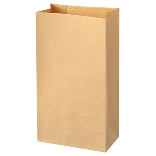 ヘッズ 紙袋 15*9*28cm 100枚 クラフト 無地未晒し 角底袋 HEADS MK-2P