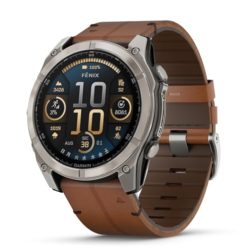 色:Ti / Leather Band サイズ:51mm ガーミン(GARMIN) フラッグシップモデル fenix 8 Sapphire AMOLED 3サイズ展開 43mm/47mm/51mm マルチスポーツGPSウォッチ AMOLEDディスプレイ ランニング・ゴルフ・登山・ 色:Ti / Leather Band サイズ:51mm ガーミン(GARMIN) フラッグシップモデル fenix 8 Sapphire AMOLED 3サイズ展開 43mm/47mm/51mm マルチスポーツGPSウォッチ AMOLEDディスプレイ ランニング・ゴルフ・登山・