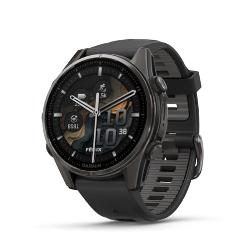 色:Ti Carbon Gray / Black サイズ:43mm ガーミン(GARMIN) フラッグシップモデル fenix 8 Sapphire AMOLED 3サイズ展開 43mm/47mm/51mm マルチスポーツGPSウォッチ AMOLEDディスプレイ ランニング・ゴルフ・登山 色:Ti Carbon Gray / Black サイズ:43mm ガーミン(GARMIN) フラッグシップモデル fenix 8 Sapphire AMOLED 3サイズ展開 43mm/47mm/51mm マルチスポーツGPSウォッチ AMOLEDディスプレイ ランニング・ゴルフ・登山