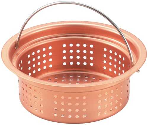 ヨシカワ ごみ受け 排水口 純銅製 浅型 日本製 11.8*13.5cm 抗菌 ぬめり 悪臭防止 銅イオン 持ち手付き..