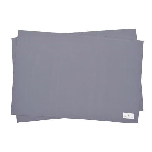 COLORFUL CANDY STYLE ランチョンマット(40cm*60cm) 撥水ノーアイロン 2枚セット くすみ無地 くすみグレイッシュブルー はっ水 軽量 汚れにくい シワ防止 ノーアイロン 男の子 NL204720