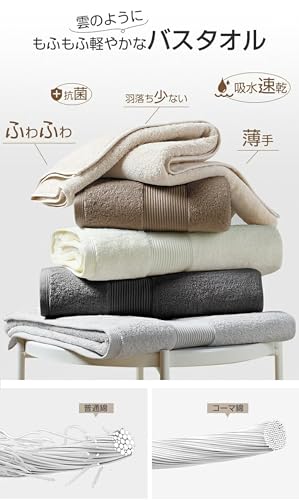 バスタオル 綿 100% Artifi 3枚セット 北欧風 薄手 速乾 瞬間吸水 手ぬぐい ギフト...