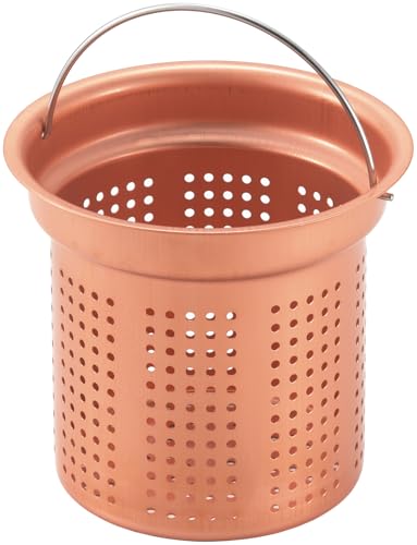 ヨシカワ ごみ受け 排水口 純銅製 深型 日本製 11.8*13.5cm 抗菌 ぬめり 悪臭防止 銅イオン 持ち手付き..