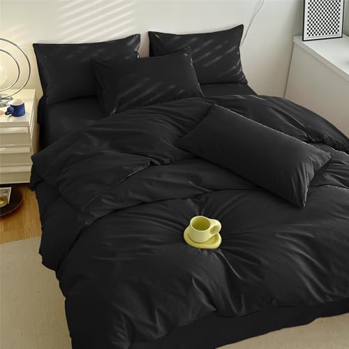 布団カバーセット 寝具カバーセット DPEAN 洗いざらし シワ加工 水洗い やわらか 洋式・和式兼用 掛け..