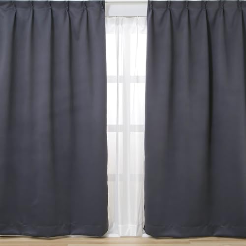 アイリスプラザ(IRIS PLAZA) カーテン 1級遮光 丈210cm 2枚組 UVカット率85% 節電/省エネ 洗濯機対応 ..