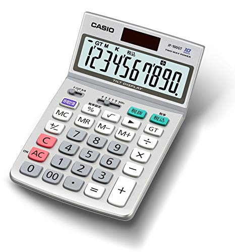 カシオ グリーン購入法適合電卓 10桁 ジャストタイプ JF-100GT-N エコマーク認定 カシオ グリーン購入法適合電卓 10桁 ジャストタイプ JF-100GT-N エコマーク認定