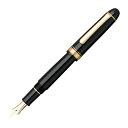 プラチナ万年筆 万年筆 #3776 センチュリー ブラックインブラック 極太 PNB-15000#1-5 本体サイズ:139.5x15.4mm/極太/20.5g(3)