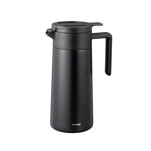 樂天商城 - HARIO(ハリオ) セラミックコーティング 真空 二重 保温ポット 実用容量 800ml コーヒーサーバー ブラック CHP-800-B