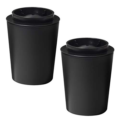 ライクイット (like-it) 製氷皿 透明な丸氷がつくれる 製氷器 (2個組) 約Ф11*高14cm ブラック 日本製 STK-08L 2P 透明氷 丸 7*