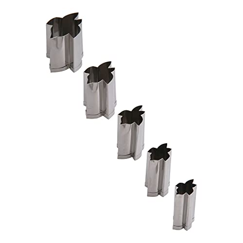 遠藤商事 業務用 手造り業務用抜型(5ヶ組) アヤメ 18-8ステンレス 日本製 BNK09009