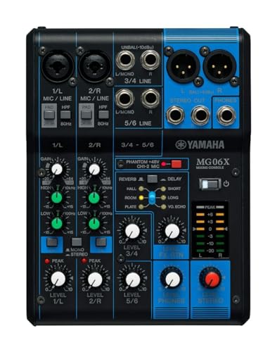 最大 2 Mic / 6 Line入力( 2 モノラル*2 ステ*オ)1 ステ*オバスマイクプリアンプ「D-PRE」搭載SPXによる高品位なデジタルエフェクト6 種類を搭載*48V ファンタム電源、 メタルシャーシ