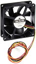 オウルテック PCケース用山洋電気製標準ファン 8cm 25mm厚 3400rpm SF8-S7(2)