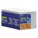 オーム電機 ブルーレイディスクケース Blu-rayディスクケース BDケース DVDケース CDケース 厚み5mmスリムタイプ 1枚収納*50個パック クリア OA-RCD5M50P-C 01-7216 OHM(2)