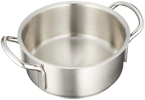 遠藤商事 業務用 ムラノ 外輪鍋 (蓋無)18cm IH対応 18-8ステンレス ASTH902