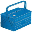TRUSCO(トラスコ) 2段式工具箱 352X220X289 ブルー GL-350-B