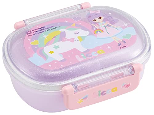 スケーター(Skater) 弁当箱 子供 360ml ふわっと盛れるフタ 日本製 ランチボックス 1段 食洗機対応 レンジ対応 リカちゃん 23 女の子 QAF2BAAG-A