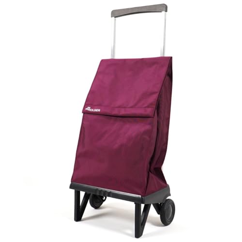 ロルサー(Rolser) 折りたたみショッピングカート PLEGAMATIC(プレガマティック) 40L MF バーガンディ * 買い物カート ワンタッチで折りたたみ コンパクト 静音 軽い 段差もなめらか 大容量 スペイ