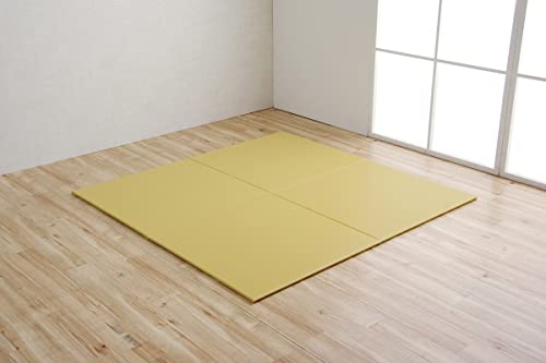 イケヒコ 置き畳 システム畳 ユニット畳 トリム 同色4枚組 約70*70cm/枚 ベージュ 日本製 縁無し お手..