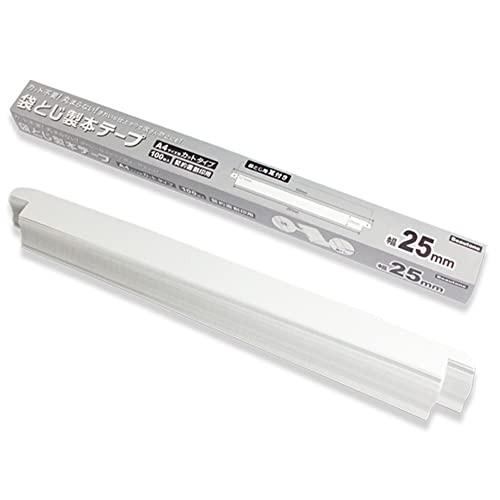 ビュートンジャパン 製本テープ 25mm幅 A4 カットタイプ 100枚 契約書割印用 ホワイト FS25-A4-W100