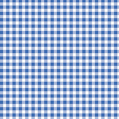 タカ印 ラッピングペーパー 49-1155 チェック柄 レトロギンガム青 半才判 50枚