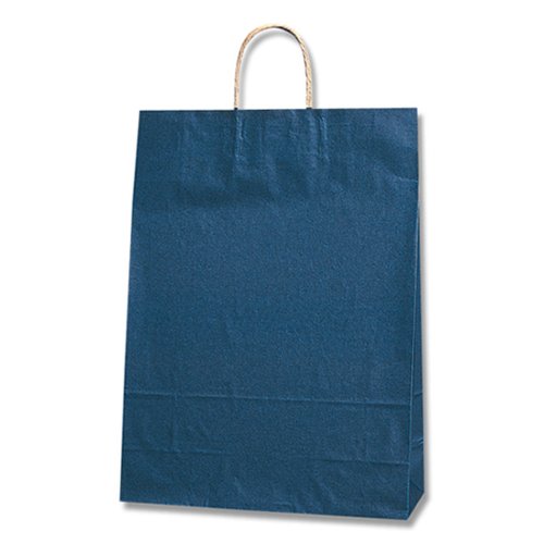 1枚サイズ：巾38*マチ15*高50cm内容量：50枚入色・柄：外側・紺　内側・クラフト手紐：丸紐 紙製 商品特徴：上部の切り返しなし 切りっぱなし ・高さあり