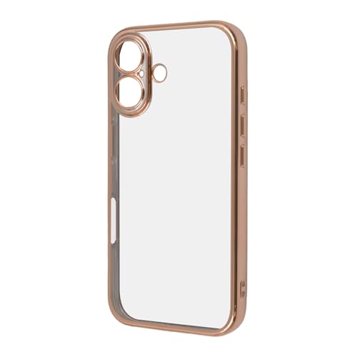 サイズ：iPhone 16 6.1インチ レイ・アウト iPhone 16用 ケース クリア ピンクゴールド Like standard ..