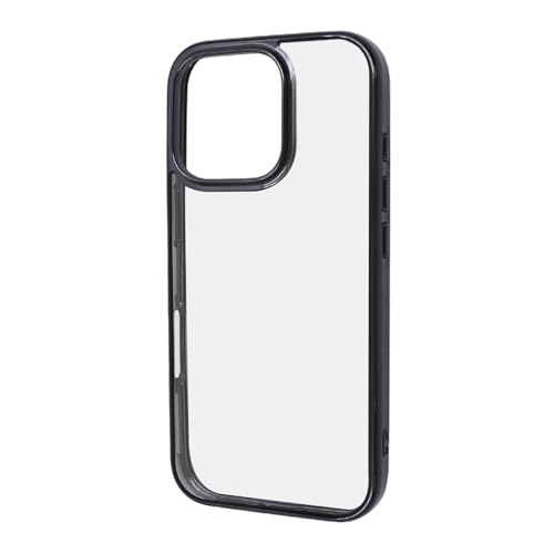 レイ・アウト iPhone 16 Pro 用 ケース ハイブリッド Like standard 衝撃吸収 メタリック ブラック RT-..