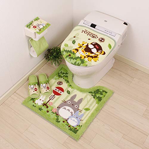 BeLugastoreのセンコー(Senko) となりのトトロ なかま トイレマット 約60*60cm グリーン 抗菌 防臭 日本製 キャラクター 37145｜アングル2