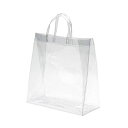 サイズ:厚0.2×巾350×マチ150×高350mm ヘイコー ビニール 手提 透明バッグ 中 35x15x35cm 10枚