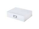 ライクイット (like-it) 収納ケース A4 引き出し 書類ケース 横型 1段 幅33.7*奥27.7*高9.8cm ホワイト (半透明) 日本製 MX-50R シリーズ累計販売数1,000万個突破 ファイルユニット 書類収納ボックス 文