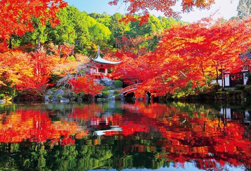 日本製 ビバリー 1000ピース ジグソーパズル 秋に色づく醍醐寺 49*72* 1000-066