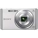 ソニー DSCW830 20.1 MP デジタルカメラ 2.7インチLCD搭載 (シルバー)