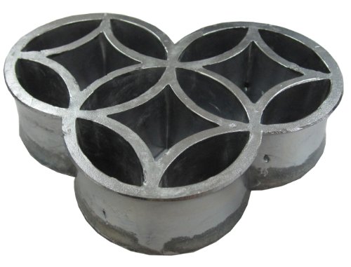 ハナカツ　七宝つづみ型　三つ輪　ゴムリング付　No.414