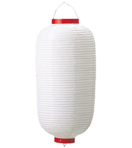 イービーエム(EBM) 長 ビニール提灯 φ240*H600 白 無地 9号