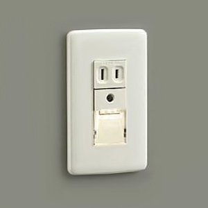 大光電機 DAIKO LED自動点滅器付足元灯 LED内蔵 自動点滅器 LED 0.1W 電球色 2700K 電気工事必要 ホワイト DBK-36713