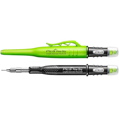 ピカマーカー 建築用シャープペンシル“Fine Dry” 丸芯0．9mm 黒HB 7070